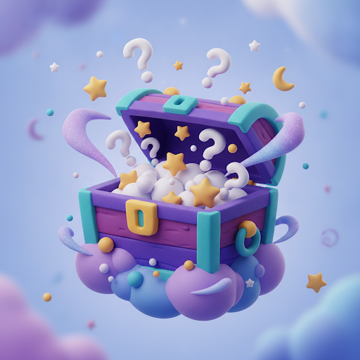 A magical glowing treasure chest full of stories